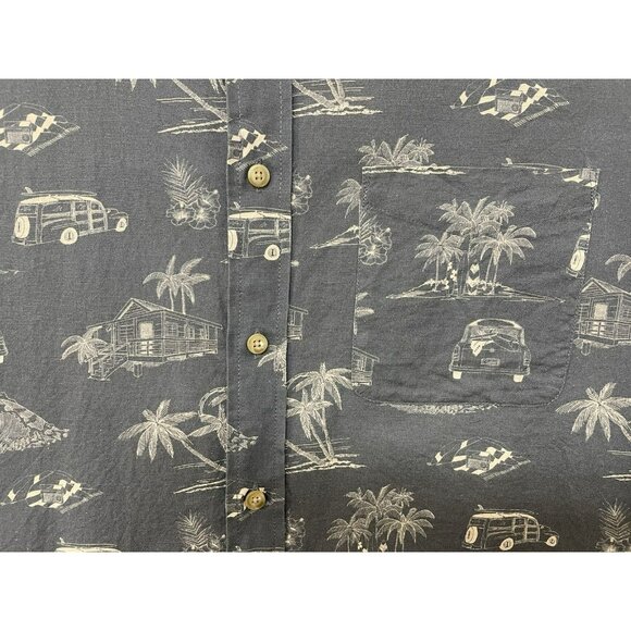 Pendleton Mens Hawaiian Beach Surf Short Sleeve Button Shirt Palm Trees Size XL - Picture 3 of 14
